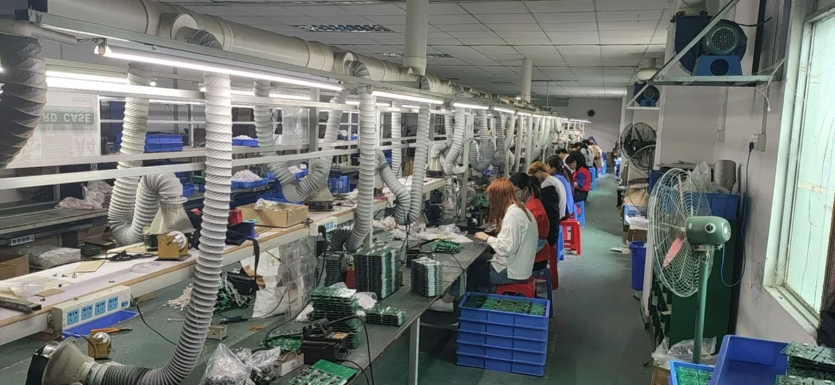 PCB soldering and assembly line for LED controllers