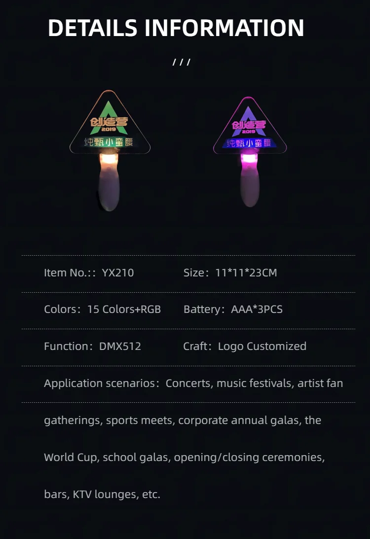 YX210 DMX512 Hand Lamp view